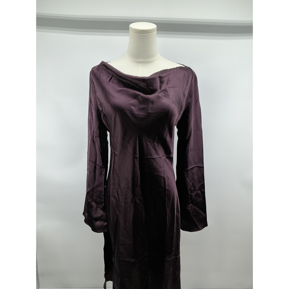 100% Washable Silk Long Sleeve Mini Dress